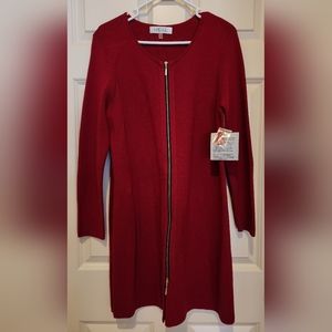 Kasper Zippered Sweater Dress